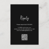 Cartons Réponse Genevieve Black Photo Mariage moderne (Devant)