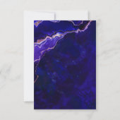Cartons Réponse Géode géométrique moderne Bleu violet Rose Or Agat (Dos)