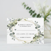 Cartons Réponse Géométrique Verdure Or moderne Mariage succulent (Debout devant)