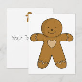 Cartons Réponse GingerBread Man Christmas Cookie (Devant / Derrière)