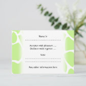 Cartons Réponse Girafe Print Pattern à Light Lime Green. (Debout devant)