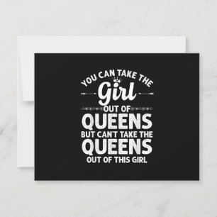 Cartons Réponse Girl Out Of QUEENS NY NEW YORK Cadeau Funny Home R