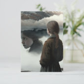 Cartons Réponse Girl with clouds (Debout devant)