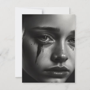 Cartons Réponse Girl with tears