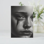 Cartons Réponse Girl with tears (Debout devant)