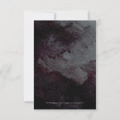 Cartons Réponse Glam or noir parties scintillant calligraphie mari (Dos)