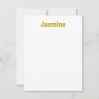 Gold Color Calligraphy Nom professionnel