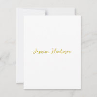 Gold Color Calligraphy Professional Nom personnali