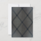 Cartons Réponse Gold Dark Navy Elegance Diamond Geo Deco Mariage (Dos)