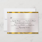 Cartons Réponse Gold Leaves Frame on Ruby Red (Dos)