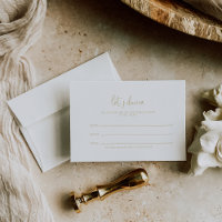 Gold Love Fancy Script Mariage demande de la chans