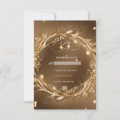 Cartons Réponse Gold of Love Romantic Glam Mariage (Devant)