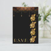 Cartons Réponse Golden Peacocks, ancien Mariage Art déco égyptien (Debout devant)