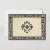 Cartons Réponse Gothic Parchment Medieval Until Death Wedding (Dos)