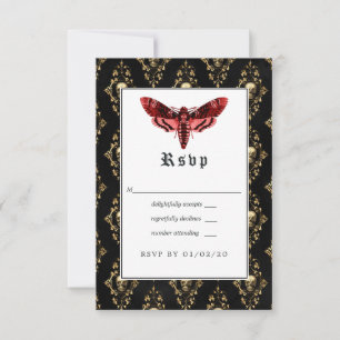 Cartons Réponse Gothic Wedding