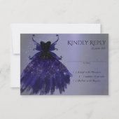 Cartons Réponse Gothique Fairy Indigo Gown | Fleur royale violet p (Devant)