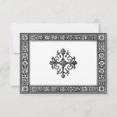 Cartons Réponse Gothique Noir Blanc Médiéval Jusqu'à la mort Maria (Dos)