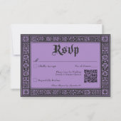 Cartons Réponse Gothique Noir violet Médiéval jusqu'à la mort Mari (Devant)