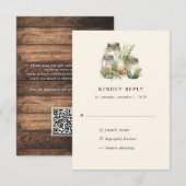 Cartons Réponse Grange Campagnarde Élégante et Rustique à l'Aquare (Devant / Derrière)