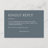 Cartons Réponse Gras minimaliste - Mariage (Devant)