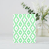 Cartons Réponse Green and white diamond pattern (Debout devant)