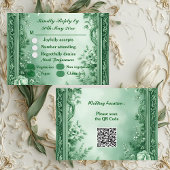 Cartons Réponse Green Rococo Garden Grand Baroque Opulence Wedding