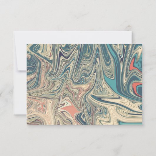 Cartons Réponse Gris bohémien minimal Abstrait Mariage artistique (Dos)