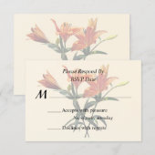 Cartons Réponse Groupe de lys orange (Devant / Derrière)