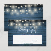 Cartons Réponse Guirlande lumineuse en planches de bois rustique b (Devant / Derrière)