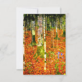 Cartons Réponse Gustav Klimt Birch Trees (Devant)