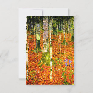 Cartons Réponse Gustav Klimt Birch Trees
