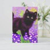 Cartons Réponse Gustav Klimt Black Kitten (Debout devant)