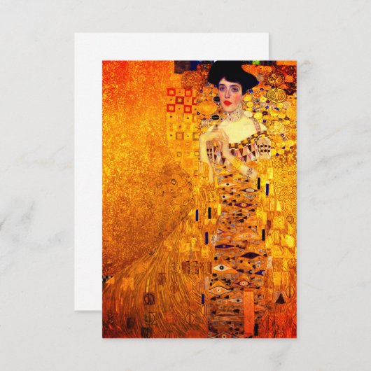 Cartons Réponse Gustav Klimt Portrait d'Adele Bloch Bauer (Devant / Derrière)