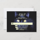 Cartons Réponse Halloween fête peur Chat noir Horreur Nuit (Dos)