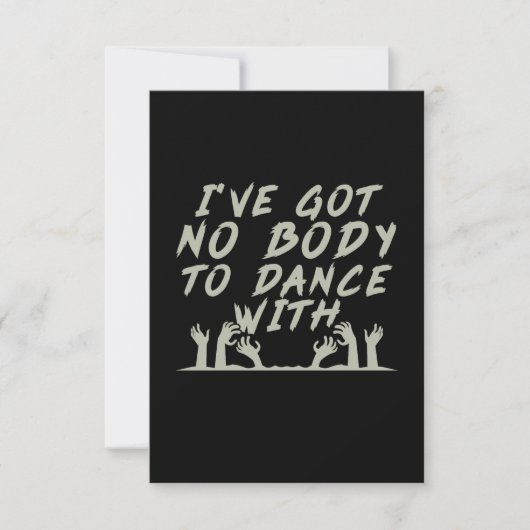 Cartons Réponse Halloween Pas De Corps À Danser Avec Moi (Devant)
