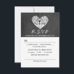 Cartons Réponse Hanging Heart Tree Chalkboard Mariage Collection<br><div class="desc">Cette collection de mariages en damier est parfaite pour tout couple qui planifie une célébration de mariage romantique. Ces cartes RSVP peuvent être personnalisées pour votre occasion spéciale et feraient la carte de réponse parfaite pour tout mariage, douche nuptiale, fête de fiançailles, fête d'anniversaire et bien plus encore. Les éléments...</div>