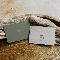 HARMONIE | Sage Green Minimaliste Mariage QR Code