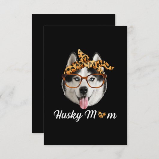 Cartons Réponse Headband Husky Dog Wearing | Dog Day (Devant / Derrière)