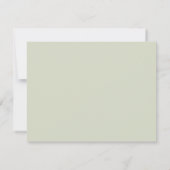 Cartons Réponse Hébergements de mariage géométriques à verdure élé (Dos)