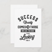 Cartons Réponse Henry David Thoreau. SUCCÈS (Devant / Derrière)