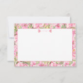 Cartons Réponse Hibiscus & dentelle PINK (Dos)