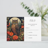 Cartons Réponse Hibou à la nuit avec un Mariage de Pleine lune (Debout devant)