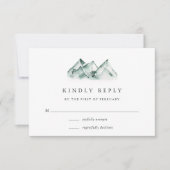 Cartons Réponse Highland | Mariage de montagne (Devant)