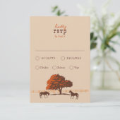 Cartons Réponse Horse Rail clôture Chêne Chevaux Mariage (Debout devant)