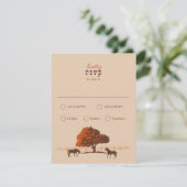 Cartons Réponse Horse Rail clôture Chêne Chevaux Mariage (Debout devant)