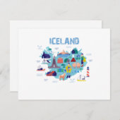 Cartons Réponse Iceland map (Devant / Derrière)