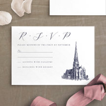 Illustration de mariage dans une église de style v