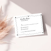 Cartons Réponse Illustrations Scribble dessinées à la main Mariage