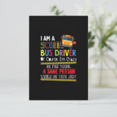 Cartons Réponse im a scolaire bus chauffeur amusant bus scolaire c (Debout devant)