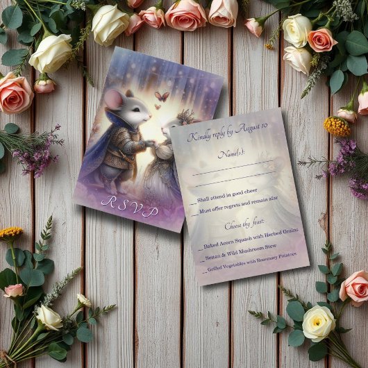 Cartons Réponse Imaginaire romantique Fairytale Mariage